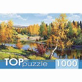 Пазлы Прищепа Золотая осень TOPpuzzle Рыжий кот РУКТП1000-1059  1